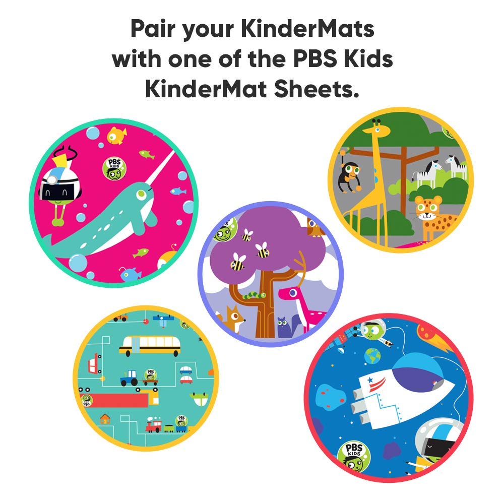 KinderMat, 5/8" Thick, 4-Section Rest Mat, NEW - NOT RESOLD, 45" x 19" x 5/8", Red/Blue, Great for School, Daycare, Travel, and Home, Made in The USA