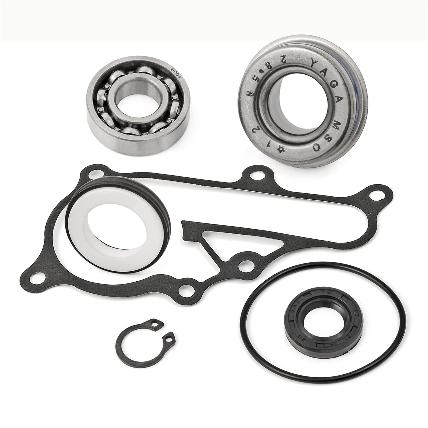 Water Pump Seal Gasket Bearing O-Ring Rebuild Kit Compatible with YAMAHA Raptor 700 700R RSE YFM700 YFM700R 2006-2021