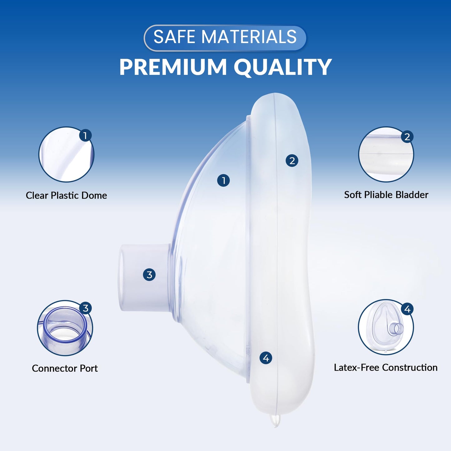 Primacare RS-6847 CPR Rescue Masks, Pack of 10 – FDA Approved CPR Masks with One-Way Valves for Emergency Response, First Aid Kits, CPR Training & Rescue Breathing – Universal Adult Size