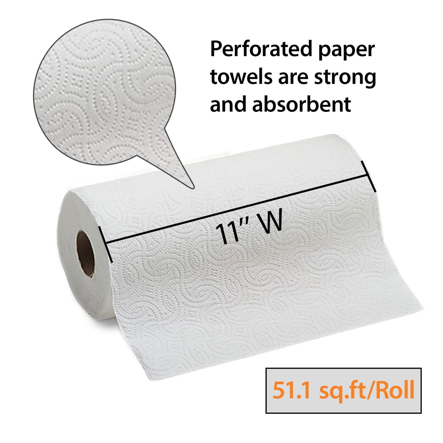 Coastwide Professional Paper Towels, 2-ply, 85 Sheets/Roll, 30 Rolls/Pack