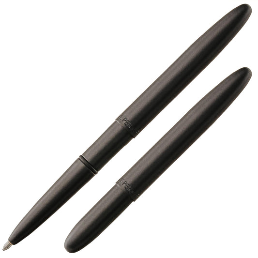 Fisher Space Pen Matte Black Bullet Pen, Pressurized Ballpoint Pen, Compact Pocket Size, Writes Upside Down and in Extreme Temperatures, Smooth Black Ink, Medium Point, Gift Box, Made in the USA