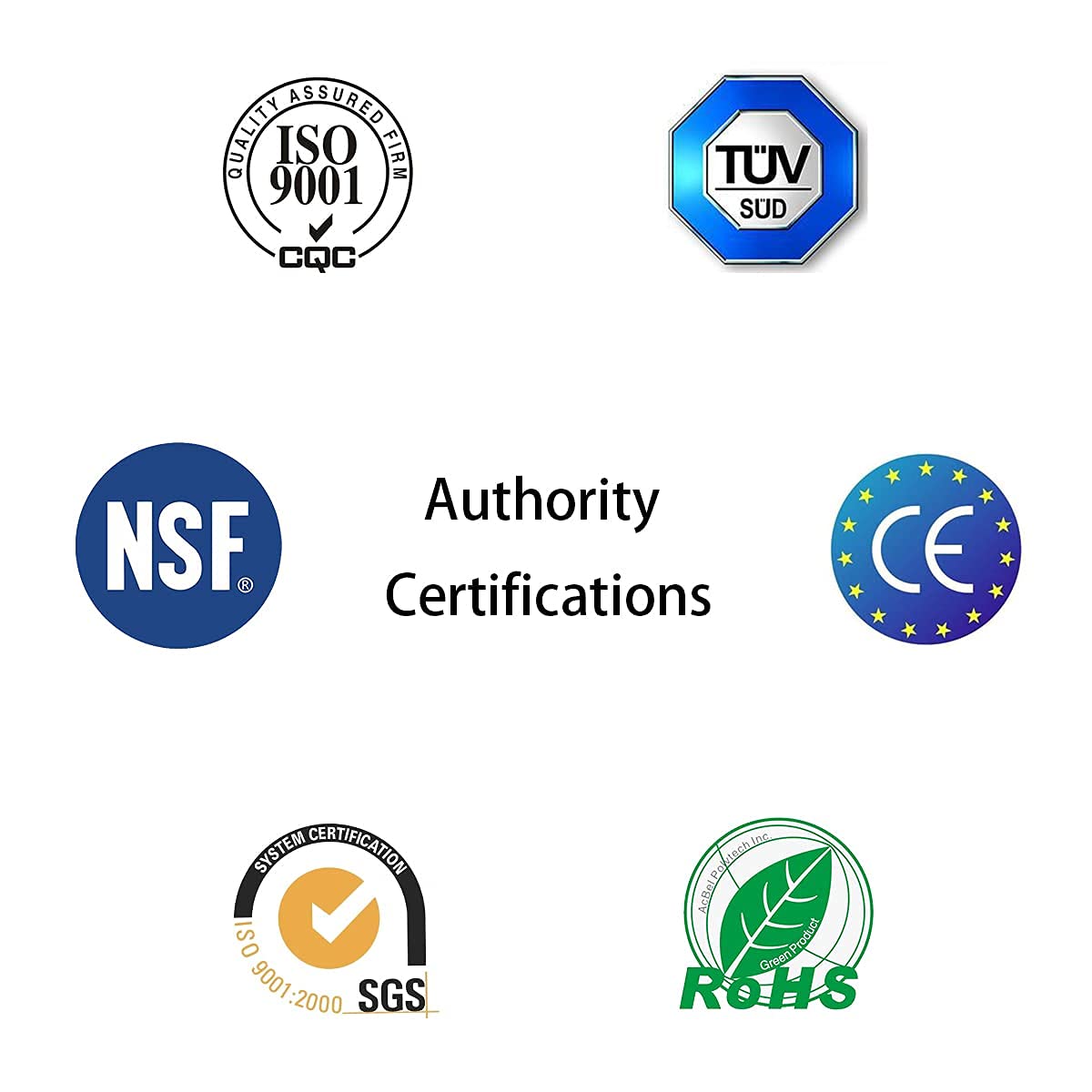 ESHIONG NSF Certified 1/4" O.D. Push to Connect Fittings for RO (Reverse Osmosis) Water Filter（with water float ball valve）19 pcs+30 feet 1/4" Water tubing.