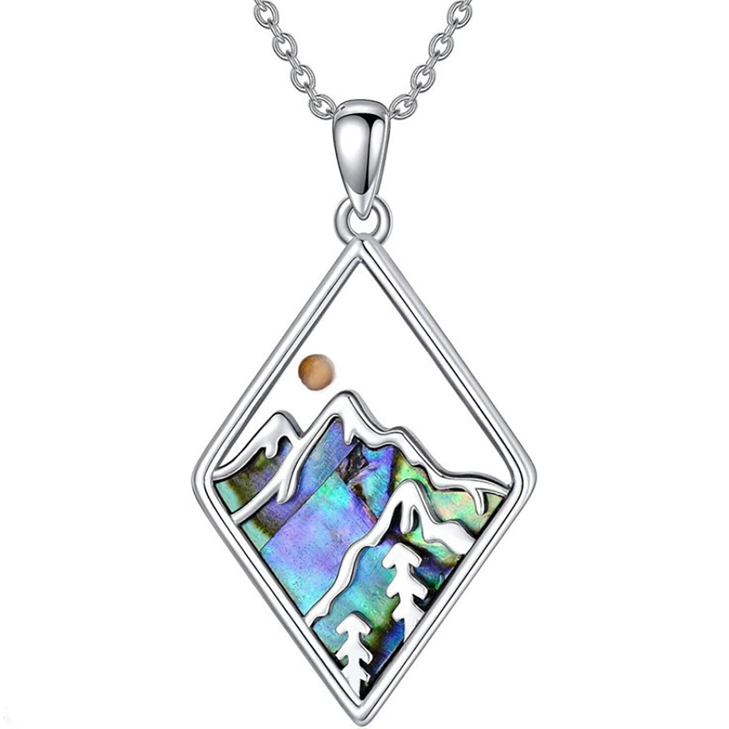 VLIEGEN Mustard Seed Necklace - Stainless Steel Faith Mountain Jewelry for Women & Men styleO