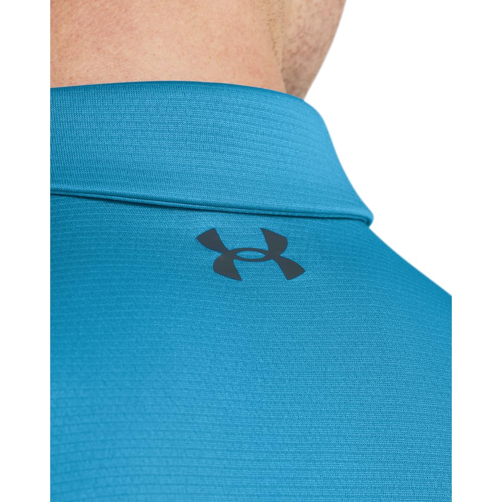 Under Armour Men's Tech Golf Polo, (421) Capri / / Pitch Gray, 4X-Large
