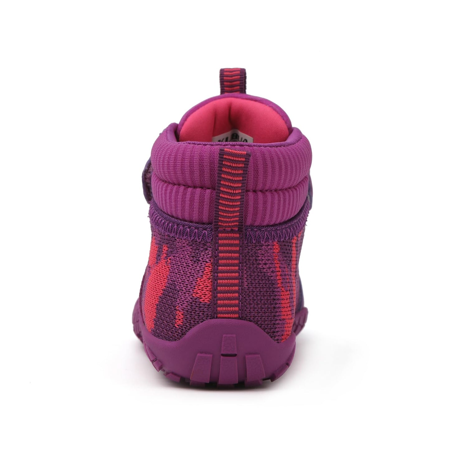 KUBUA Kids High Top Barefoot Shoes Boys Girls Naturally Minimalist Zero Drop Sneakers for Sports Tennis Walking Training A Purple 10.5 Little Kid