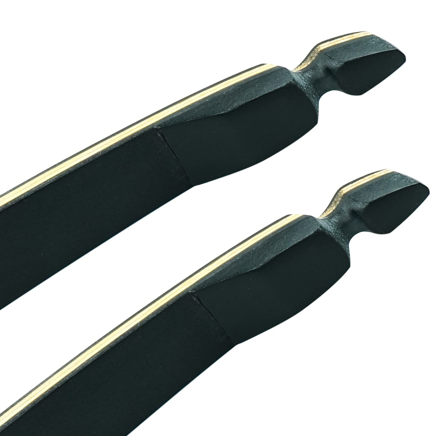 Black Hunter Original Takedown Longbow Limbs Replacement, GLURAK 45lb Fiberglass and Bamboo Sheet Laminated Bow Limbs