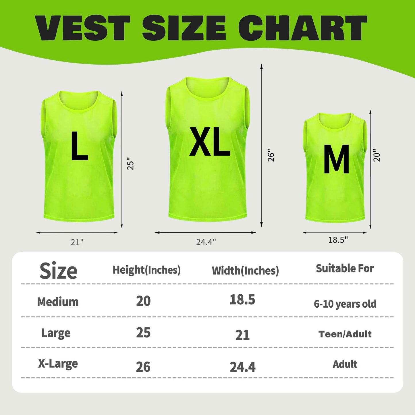 PULUOMASI 12/24/48PCS Pinnies Youth Team Pennies for Sports Kids Adults