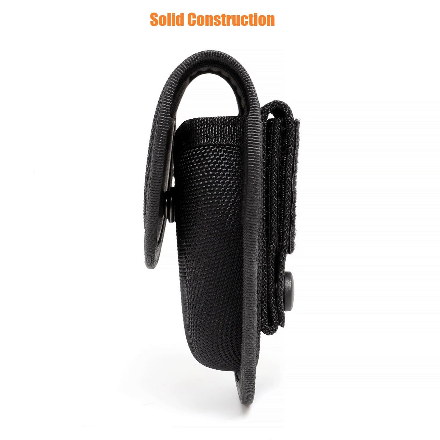 TACNEX Handcuff Case-Holster-Holder fit Duty Belt & MOLLE Heavy Duty Nylon Cuff Pouch-Sheath fit Chained/Hinged Standard Cuff for Police Law Enforcement Security (Hidden Snap Closure)