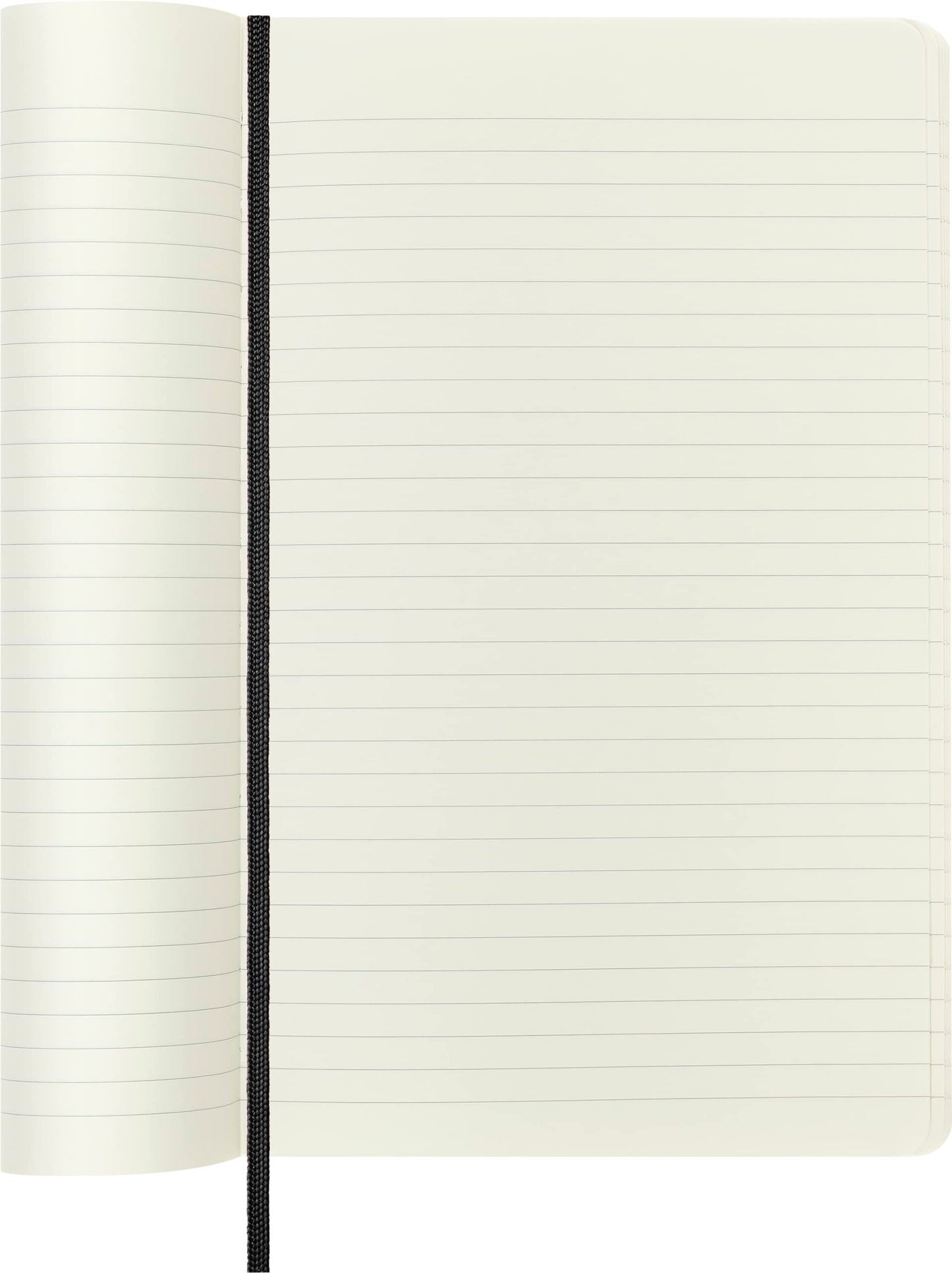 "Moleskine Classic Notebook, Soft Cover, Large (5"" x 825"") Ruled/Lined, Black, 192 pages" (S07162)