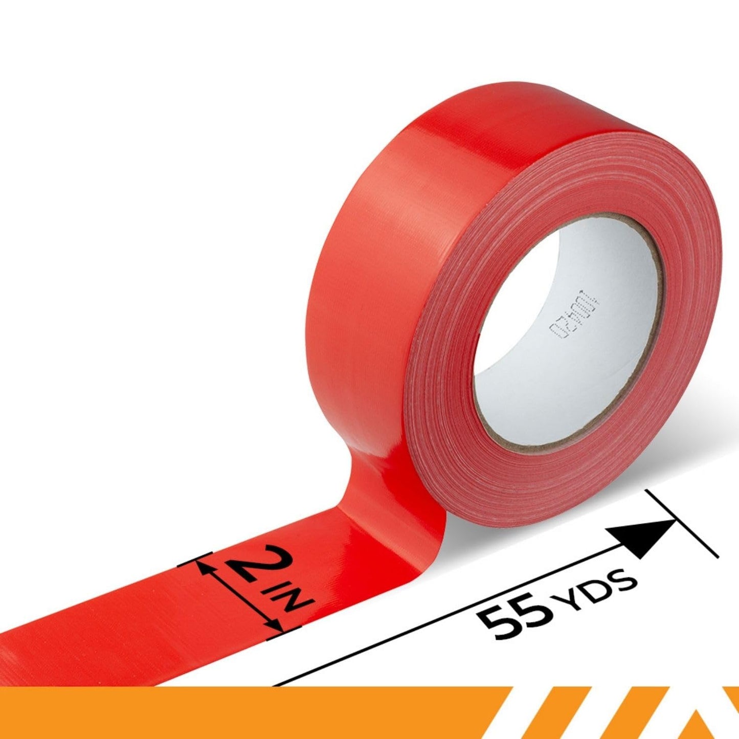 GTSE Red Duct Tape, 2 Inches x 55 Yards (164 ft), Heavy Duty, Waterproof Repair Tape for Indoor or Outdoor Use, 24 Rolls