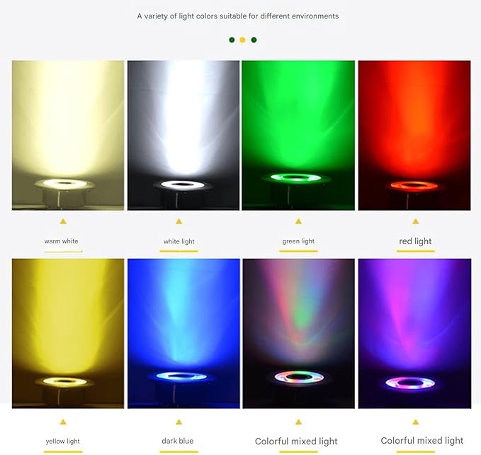 Submersible LED Pool Light - IP68 Waterproof Color Changing Spotlight, 12V/24V Stainless Steel Fountain Light