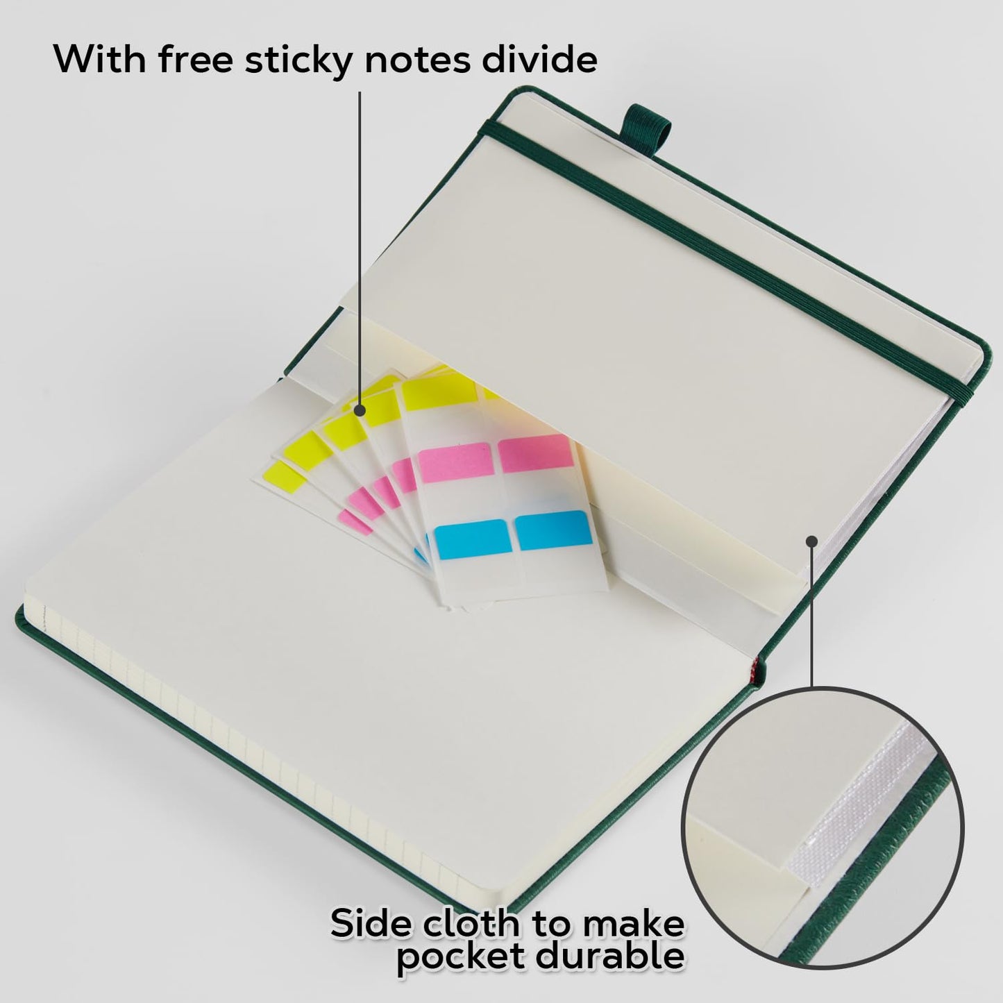 Lined Journal Notebook, A5 (5.7'' x 8.4"), 2 Pack Journaling Notebooks for Women Men Writing Work, Leather Hardcover, 160 Pages per Note Book, 100GSM Thick Paper, School Office Supplies, Black & Brown