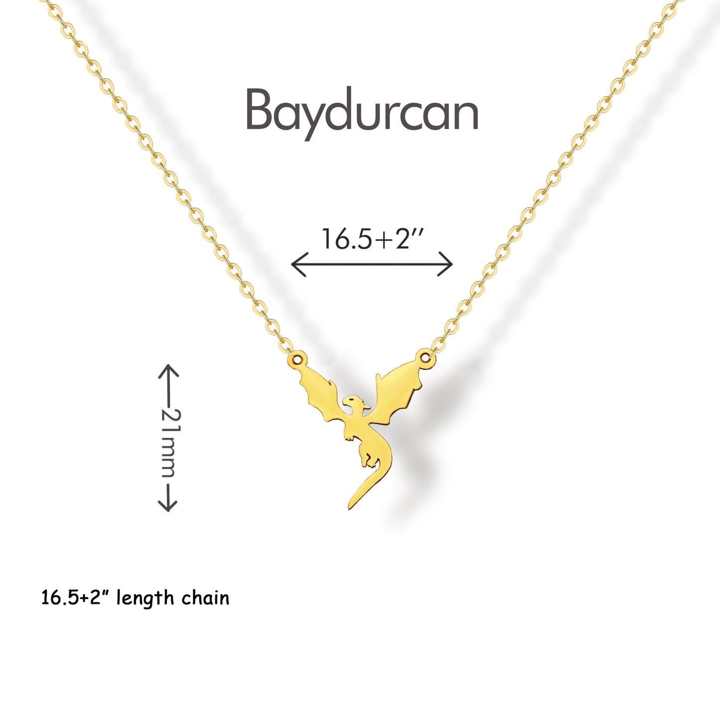 Baydurcan Dragon Necklace for Women Inspirational Gifts for Women Dragon Jewelry (Dragons)