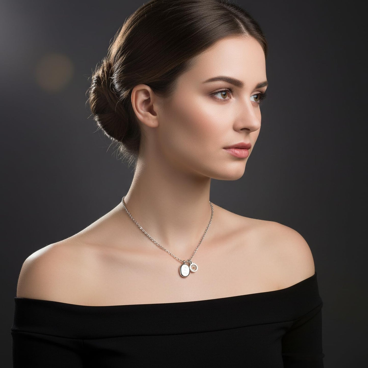 VLIEGEN Mustard Seed Necklace - Stainless Steel Faith Mountain Jewelry for Women & Men styleR