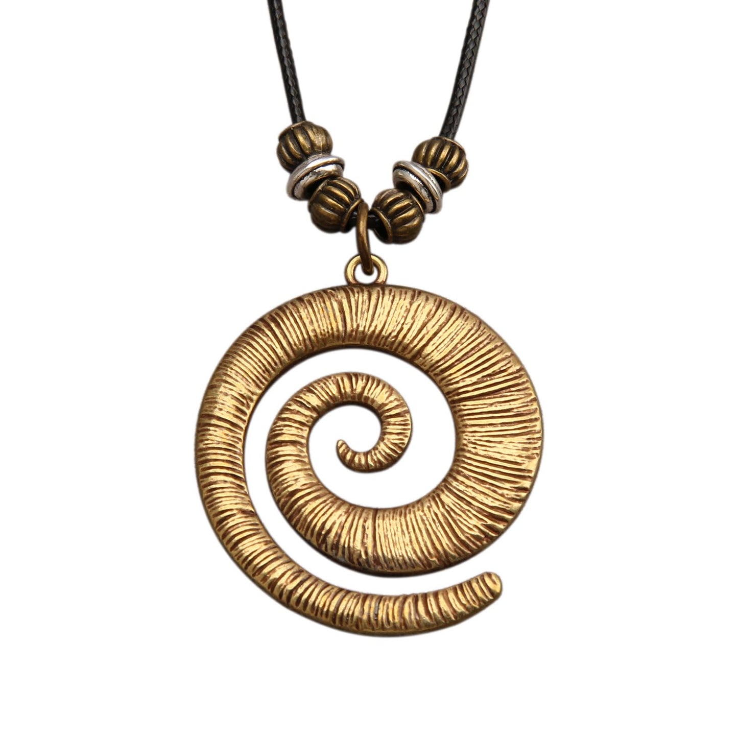 joymiao Bohemian Necklaces for Women Handmade Leather Necklace Long Boho Pendant Hippie Choker Necklace for Women Boho Style Jewelry