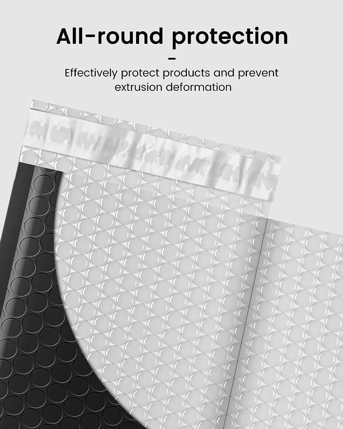 GSSUSA 100 Pack Bubble Mailers 6x10 Inches Bubble Mailer Usable Size 6x9" Envelopes Small Packaging Mailing Envelope Bags Shipping Bag Bulk Pack Self Seal Package Mail Packing Business Supplies, Black