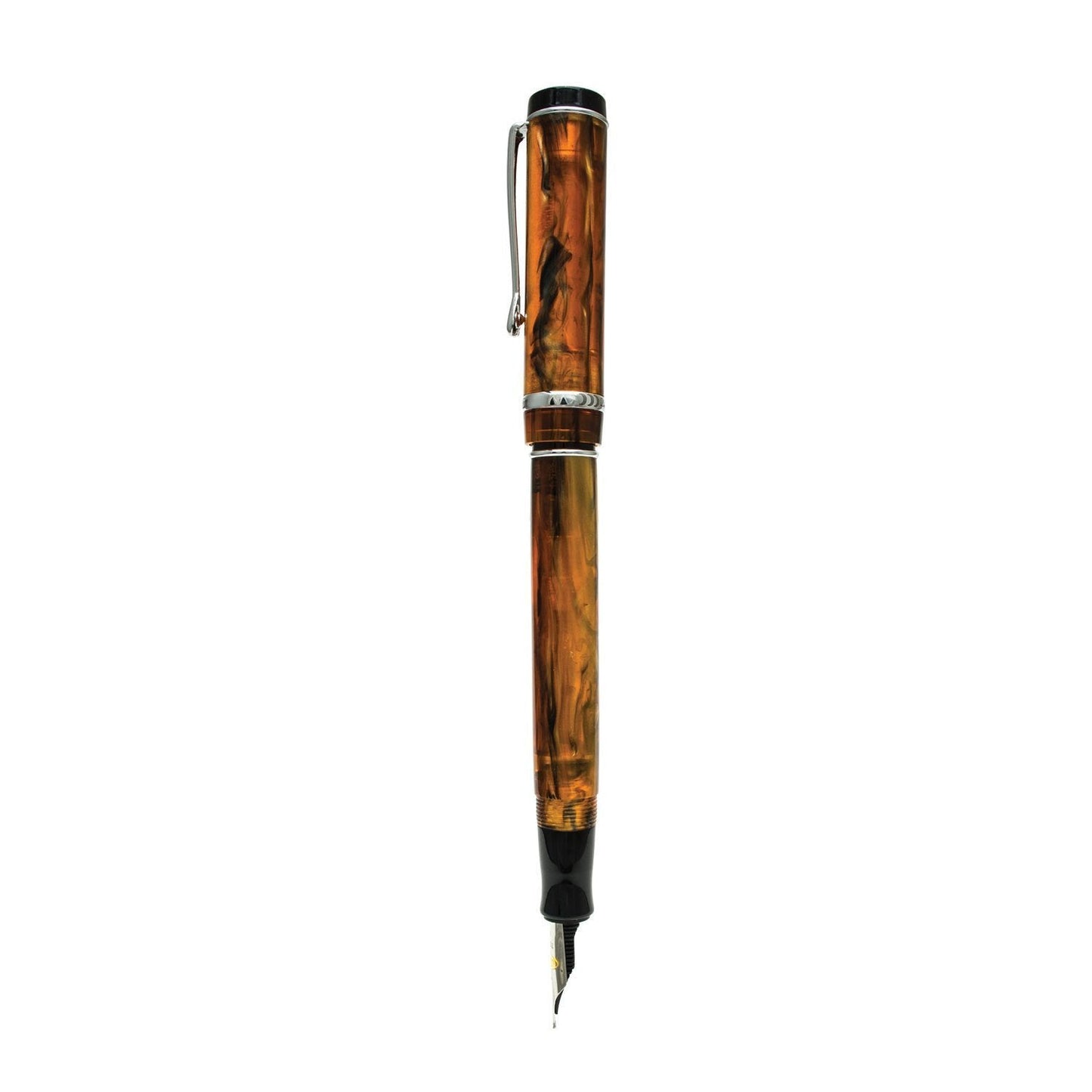 Conklin Duragraph Fountain Pen Amber - Medium Nib, Elegant Writing Tool with Warm Amber Finish