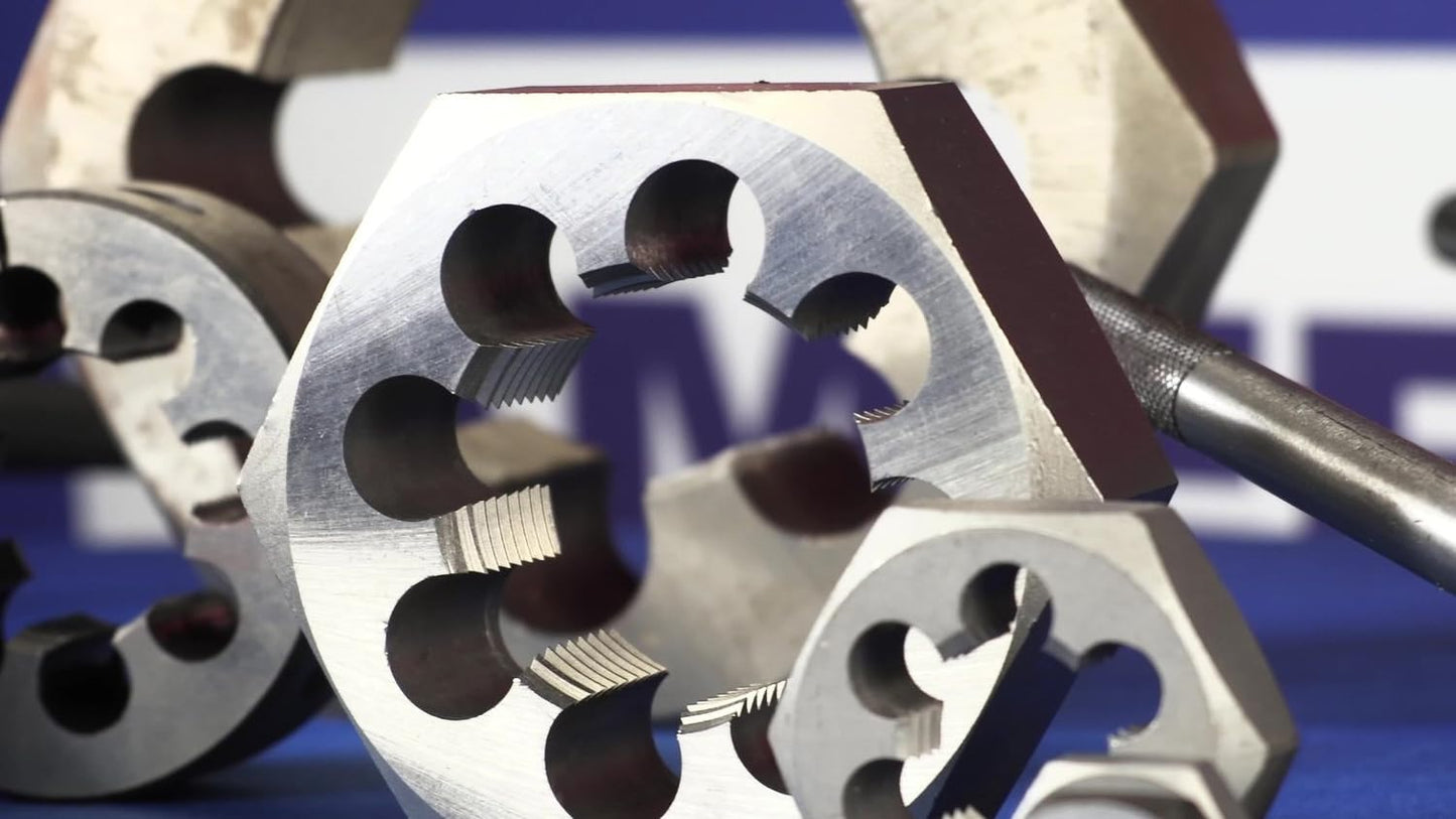 Drill America 1-3/4"-16 Carbon Steel Hex Rethreading Die, DWT Series