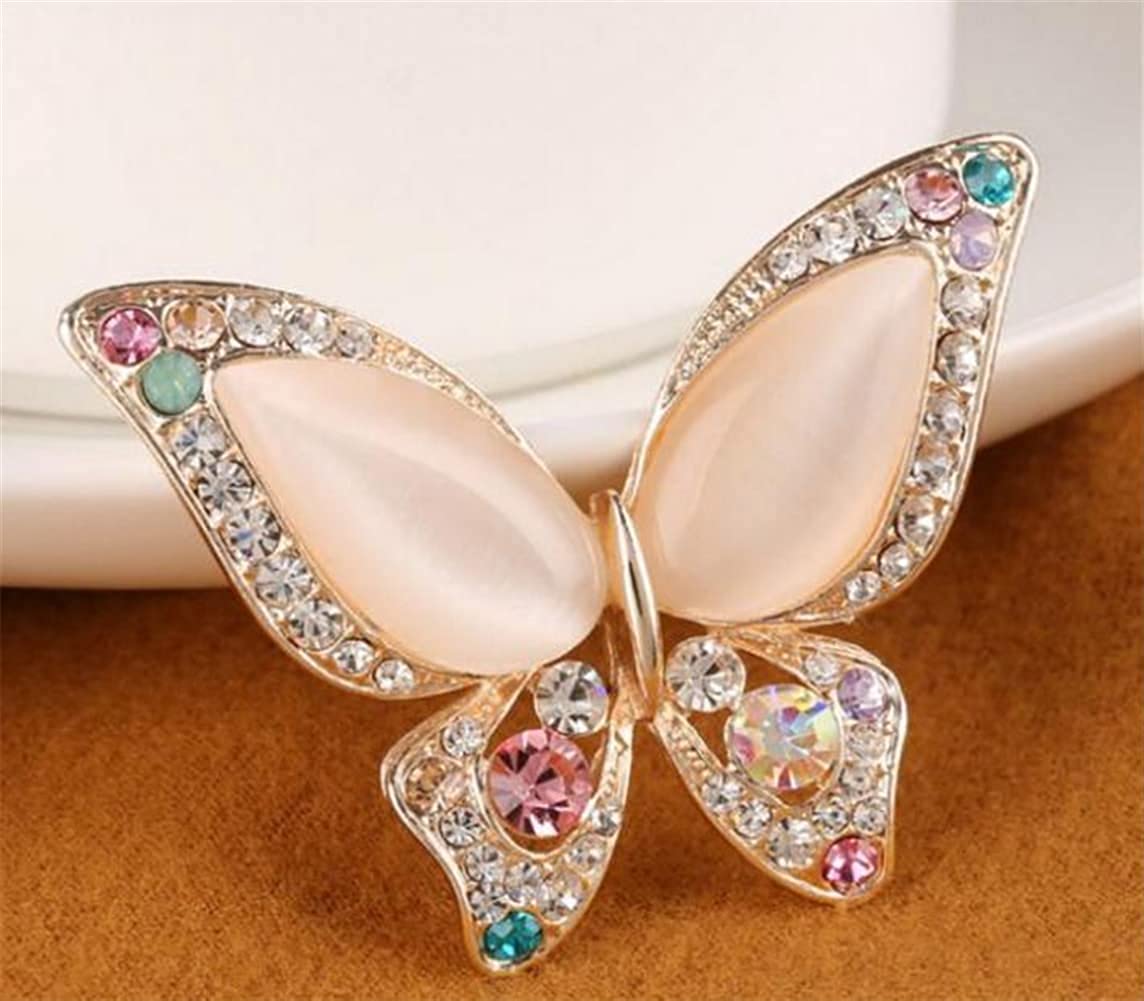 Butterfly Brooch for Women Rhinestone Brooches Fashion Colorful Butterfly Brooch Fashion Wedding Jewelry