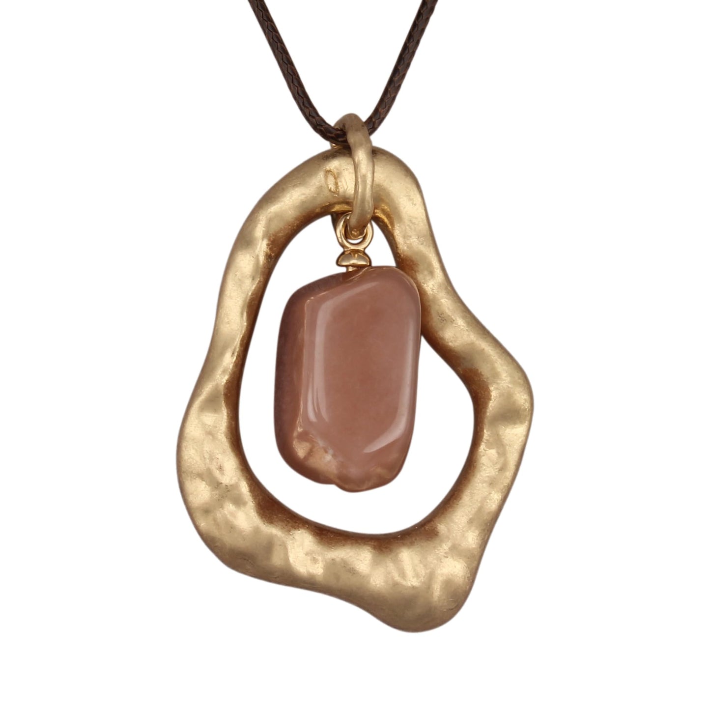 joymiao Statement Long Necklace Women Bohemian Vintage Boho Necklaces Chunky Necklaces with Resin Stone Hippie Trendy Jewelry