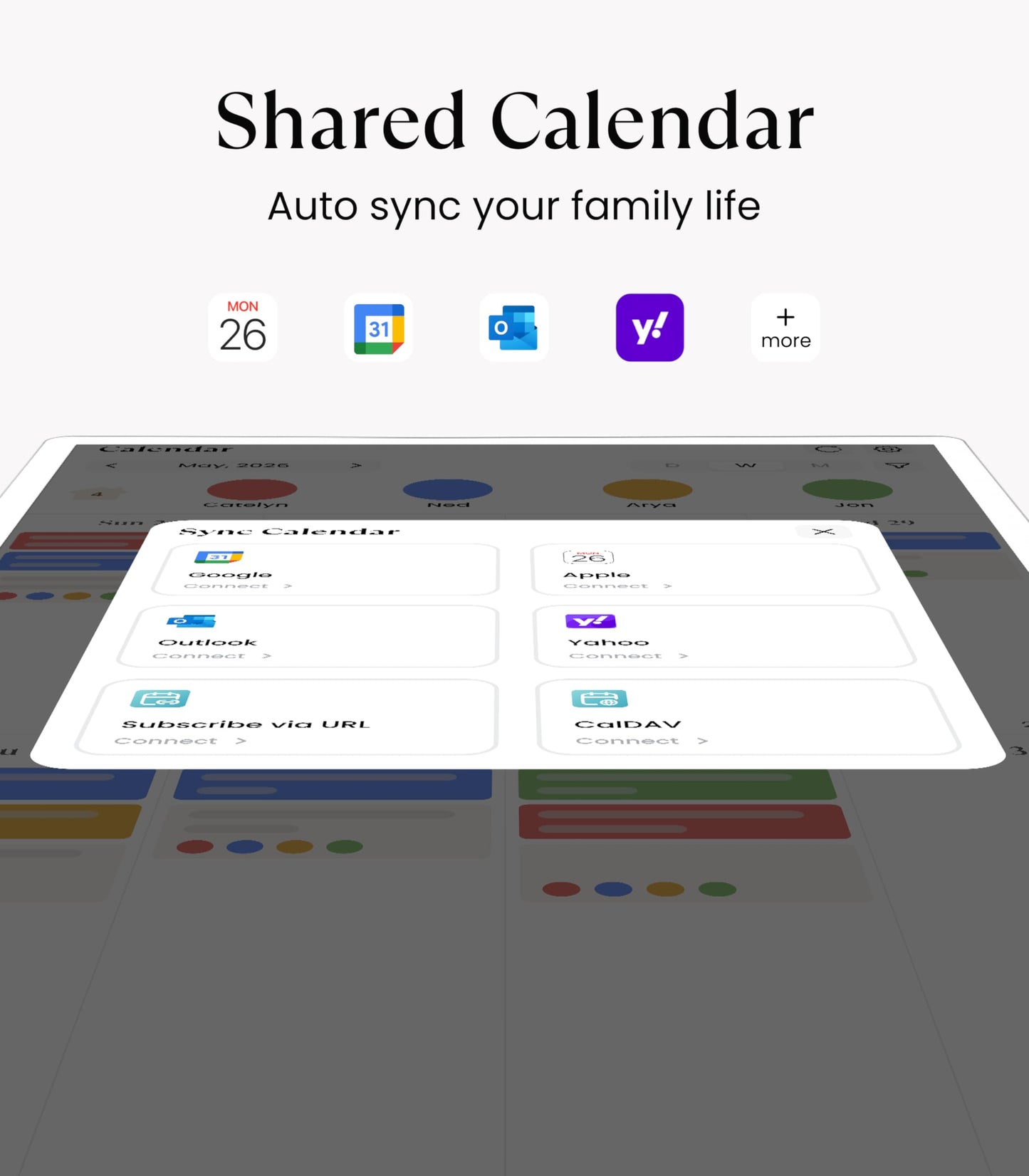 Cozyla Calendar Plus 2: 24" Smart Digital Calendar Wall Touch Screen & No Subscription Family Dashboard, Electronic Display for Family System- Chore Chart, Meal Planner, Support App Store Wall Mount