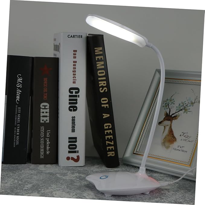 Led Reading Lamp with 3 Modes Touch Control Eye Protection Table Lamp for Kids Dimmable Desk for Study Night Light and Ambient Lighting 13.77X3.93X3.93In