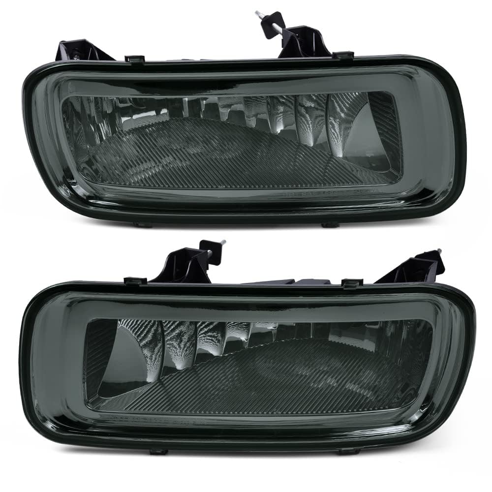 PIT66 Front Bumper Fog Lights w/Bulbs Compatible with Ford F150 2004-2006/Fit Lincoln Mark LT Base 2006, Fog Lamps Halogen Smoky