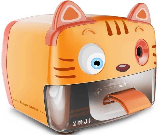 ZMOL Heavy Duty Electric Pencil Sharpener for Classroom,Cute Pencil Sharpener Plug in for Kids,Auto-Stop Pencil Sharpeners Plug in for No.2 / Colored Pencil