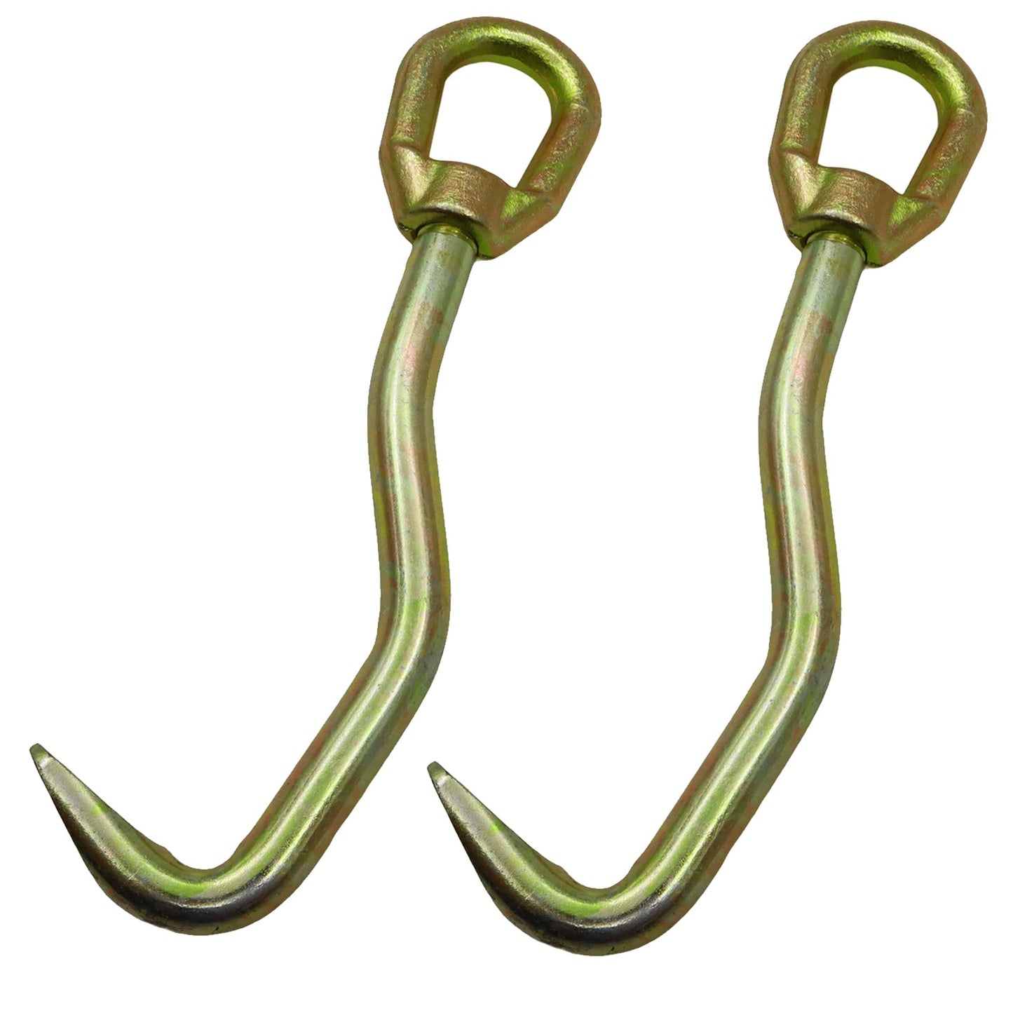 QDZCZY 2-Pack 360 Degree Swivel Head Auto Body Frame Hook - 3306 Lbs Capacity Metal Collision Repair Tool for Repair Shops and G
