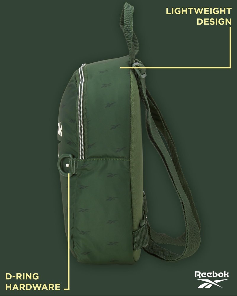 Reebok Womens Backpack - Zipper Closure Mini Lightweight Backpack Purse for Women - Everyday Bag & Travel Bag for Women, Reagan Green