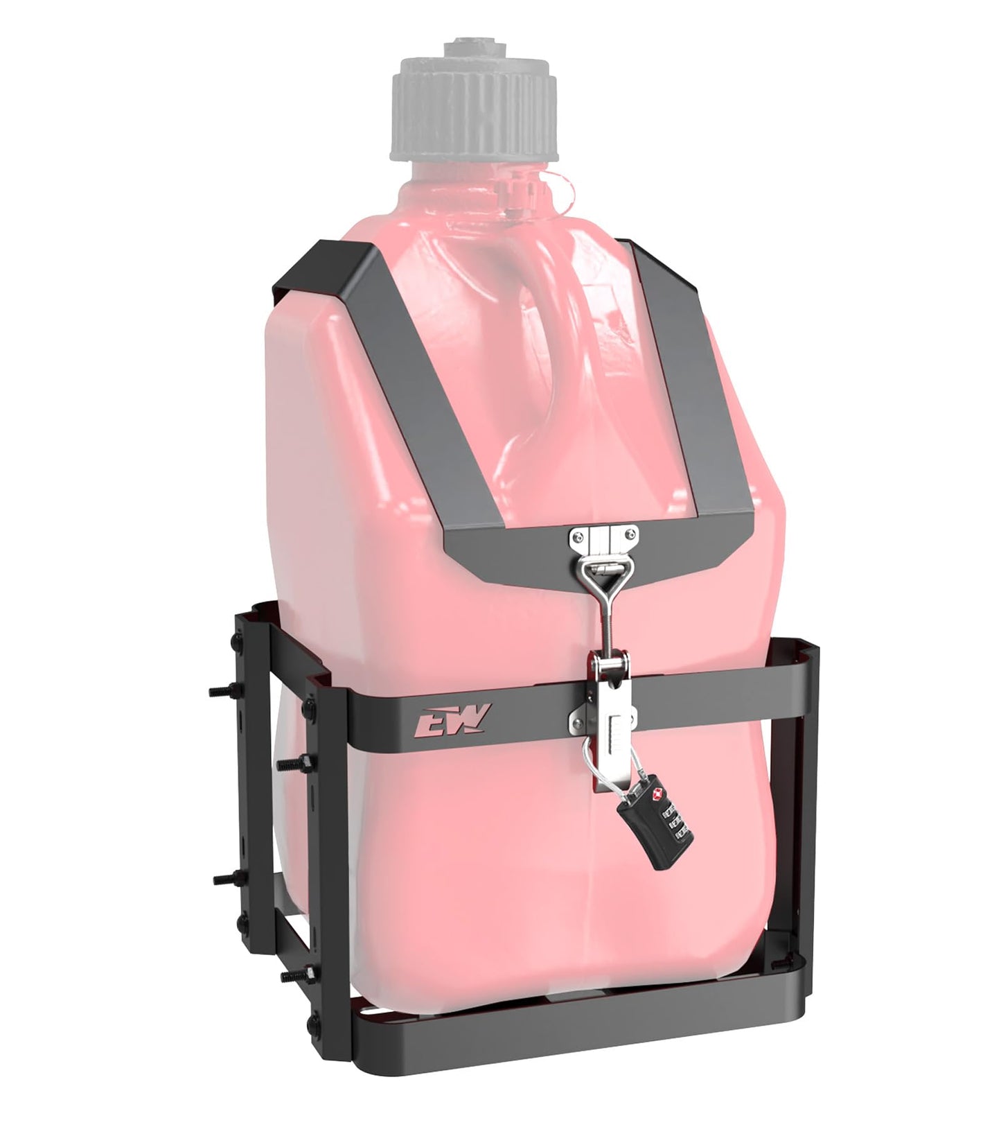 ELITEWILL Fuel Jug 5.5 Gallon Gas Can Holder for Trailer, Anti-Theft Gas Can Rack Mount, Fit for VP Racing Can-Fuel Jug Only, fo