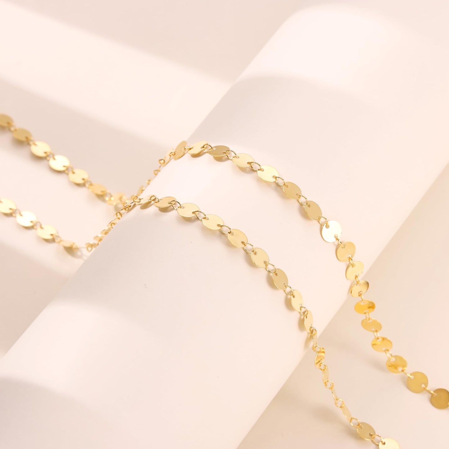 CHESKY Gold Waist Chain, 14k Plated Body Chain Jewelry for Women Non Tarnish Adjustable Waterproof Belly Chain Sexy Waist Beads for Womens Dainty Chain Belt Beach Gold Prom Jewelry for Women