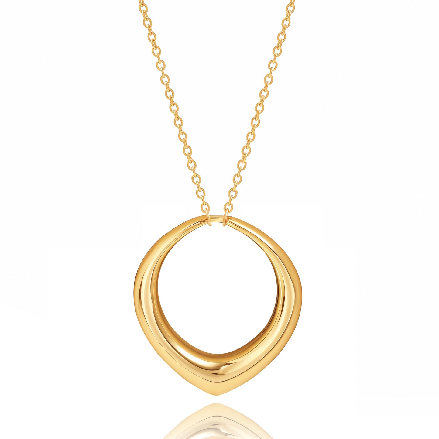 PERNNLA PEARL Long Pendant Necklace for Women 18K Gold Plated Heart Long Chain Necklace Y Necklace Jewelry for Women