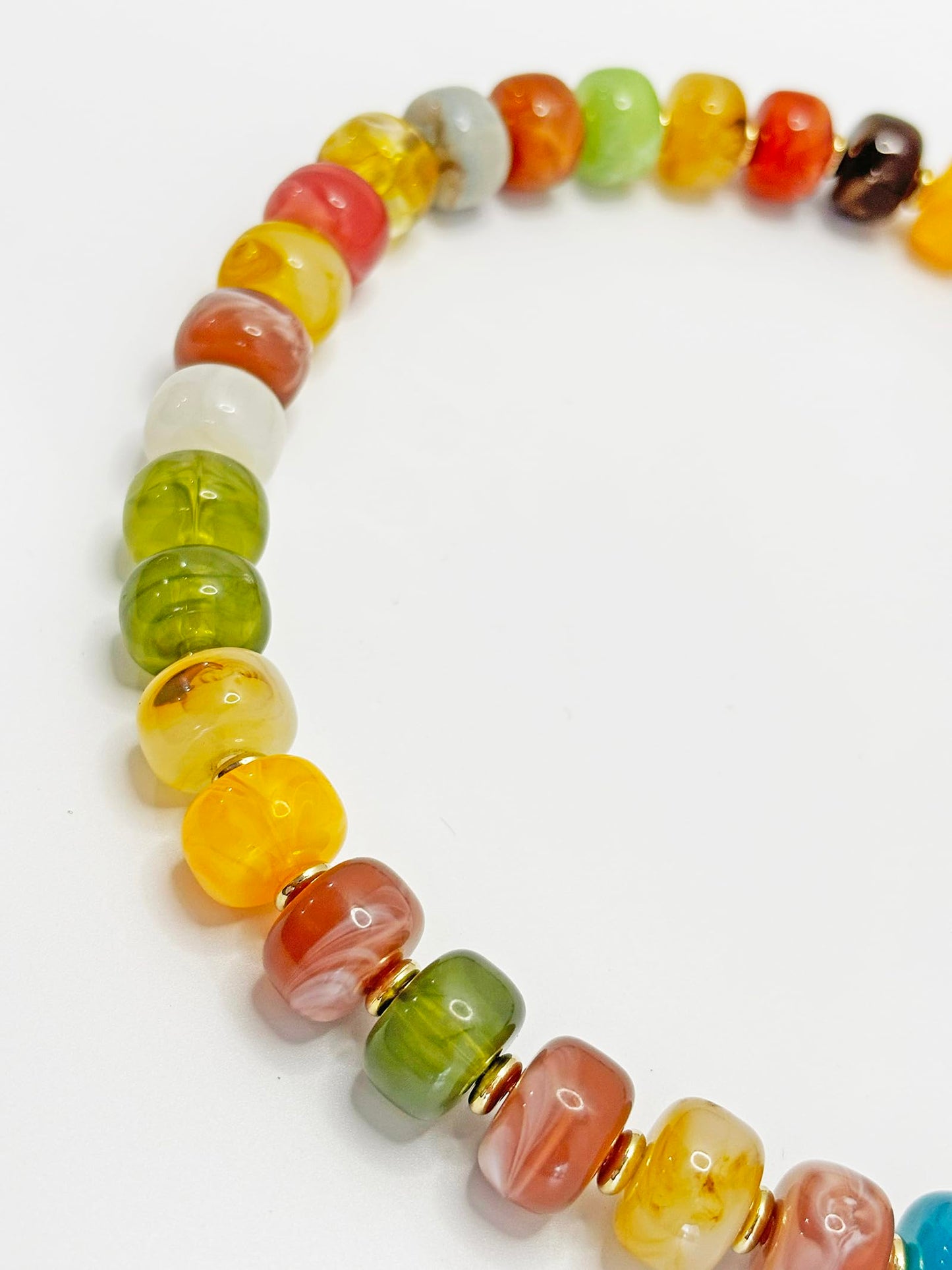 joymiao Chunky Necklaces for Women Big Beaded Necklace Colorful Beaded Necklaces Charm Necklace Beach Summer Jewelry Accessories