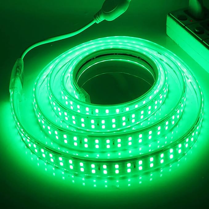 SUYOOULIN LED Strip Lights, High Voltage AC110V-130V 85ft/25m Super Bright 100000LM Waterpoof IP68 2835 180 LEDs/m LED Light Strips for Home Garden Outdoor Decoration(Green)