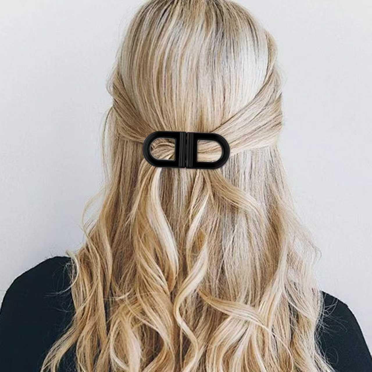 Magnetic Hair Clips, Strong Hold No-Slip Magnetic Hair Styling Clips, Clip No Crease Hair Types Strong Hold, Seamless 2-in-1 Design for Easy Everyday Hairstyles (New-Blue)