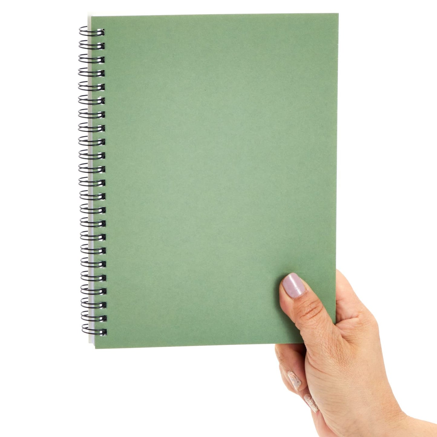 5 Pack 6x8 inch Spiral Journals, Small Notebooks Bulk with 120 Lined Pages for Work, Students, School, Writing (5 Colors Kraft Paper Covers)