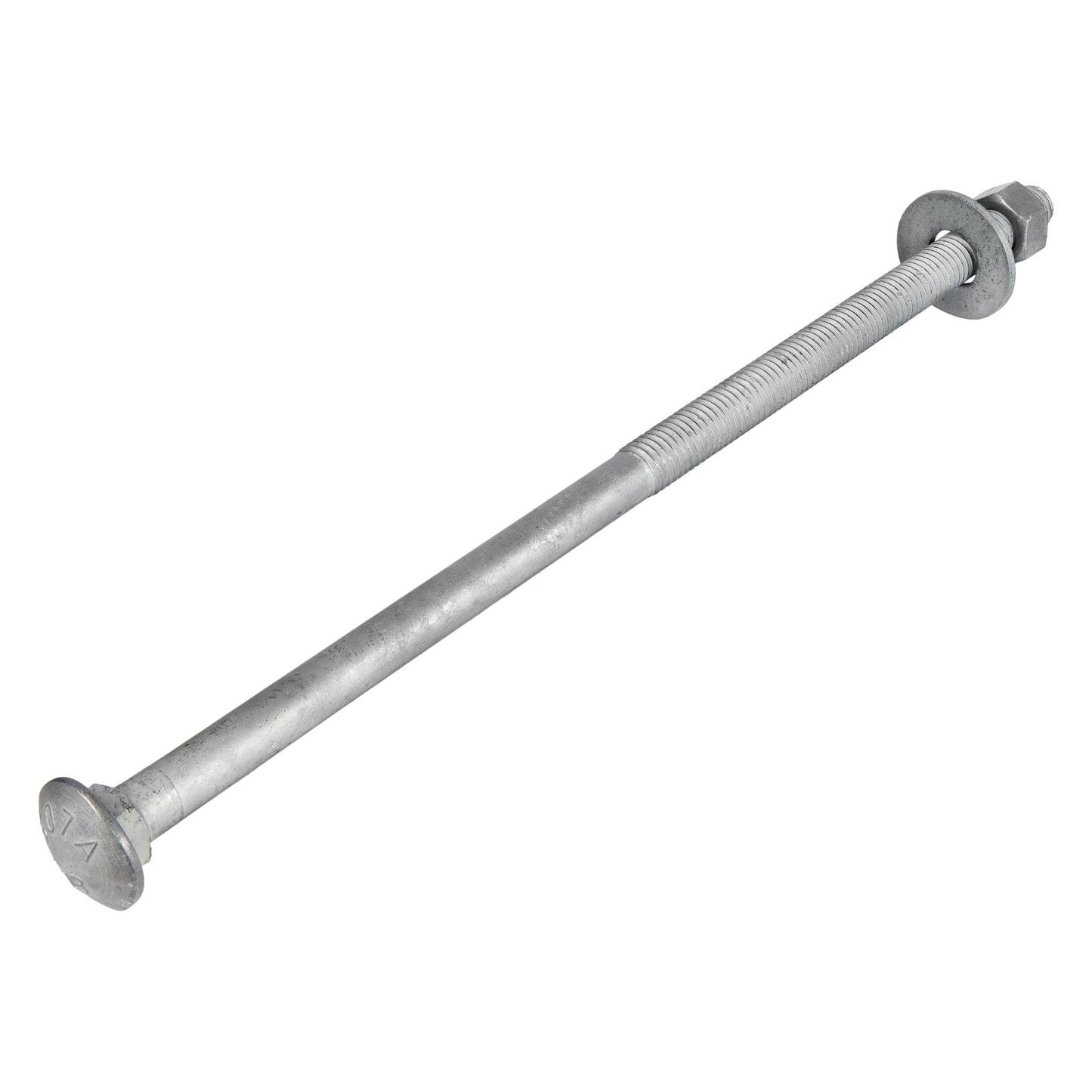 3/8" x 12" (50 Pack) Galvanized Carriage Bolt Kit, Grade 307A, Hot Dip Galvanized for Exterior Use by Makers Bolt