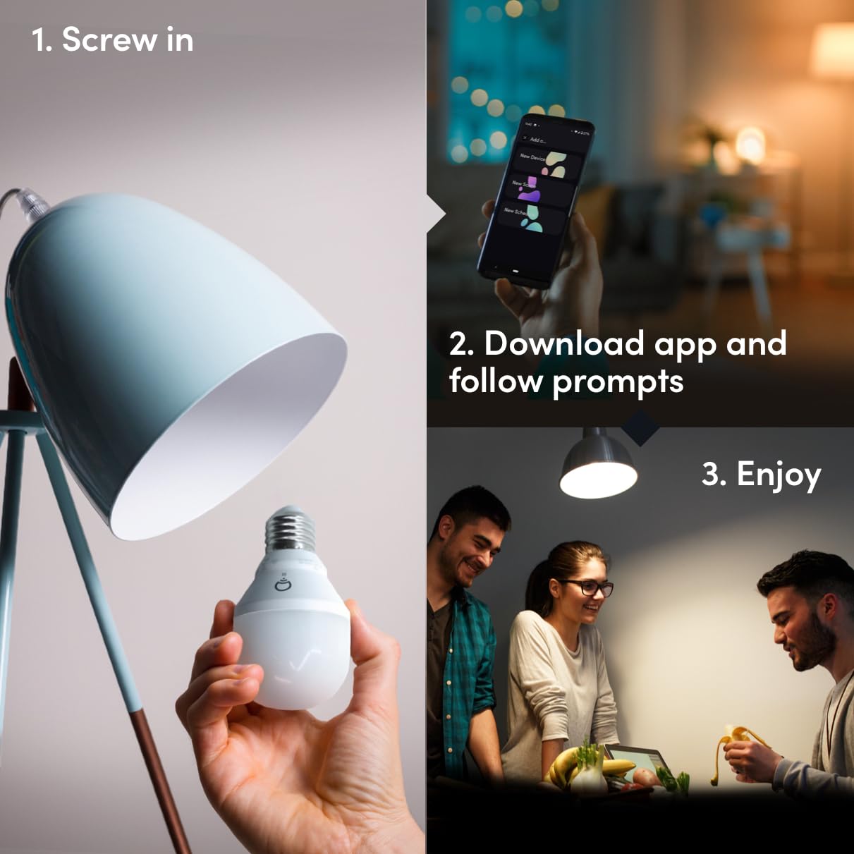 LIFX White A19 WiFi Smart LED Light Bulb, Dimmable, No Hub Required, Works with Alexa and Apple Home Kit, Hey Google, 2700k Warm White, 650 Lumens, 25,000-hour Lifetime, L3A19LW06E26US/12, 12 Pack