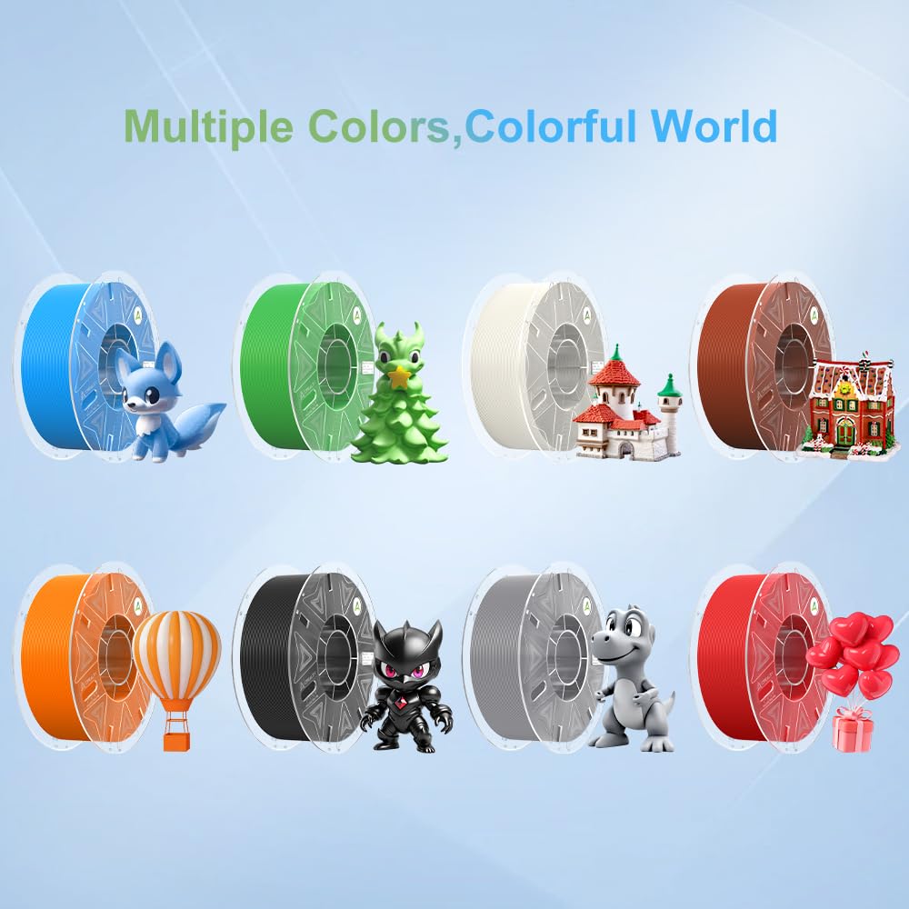 Creality Hyper PLA Filament 1.75mm, RFID 3D Printer Filament for High Speed 30-600mm/s, PLA Filament Support CFS, Fits for K2 Plus Combo and Most 3D Printers 1kg(2.2lbs)/Spool