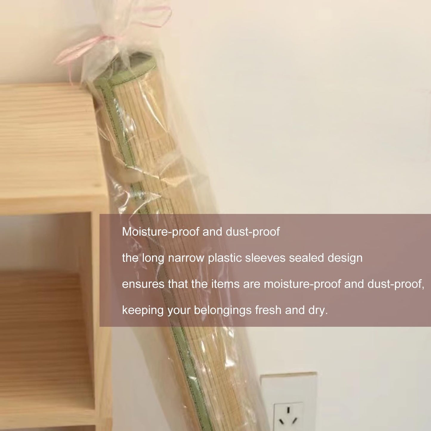 Flat Open 12x47 Inch (20-Pack) Extra Long Plastic Sleeves, Narrow Poster Bags, Plastic Blueprint Bags Waterproof Tube for Storage Clear