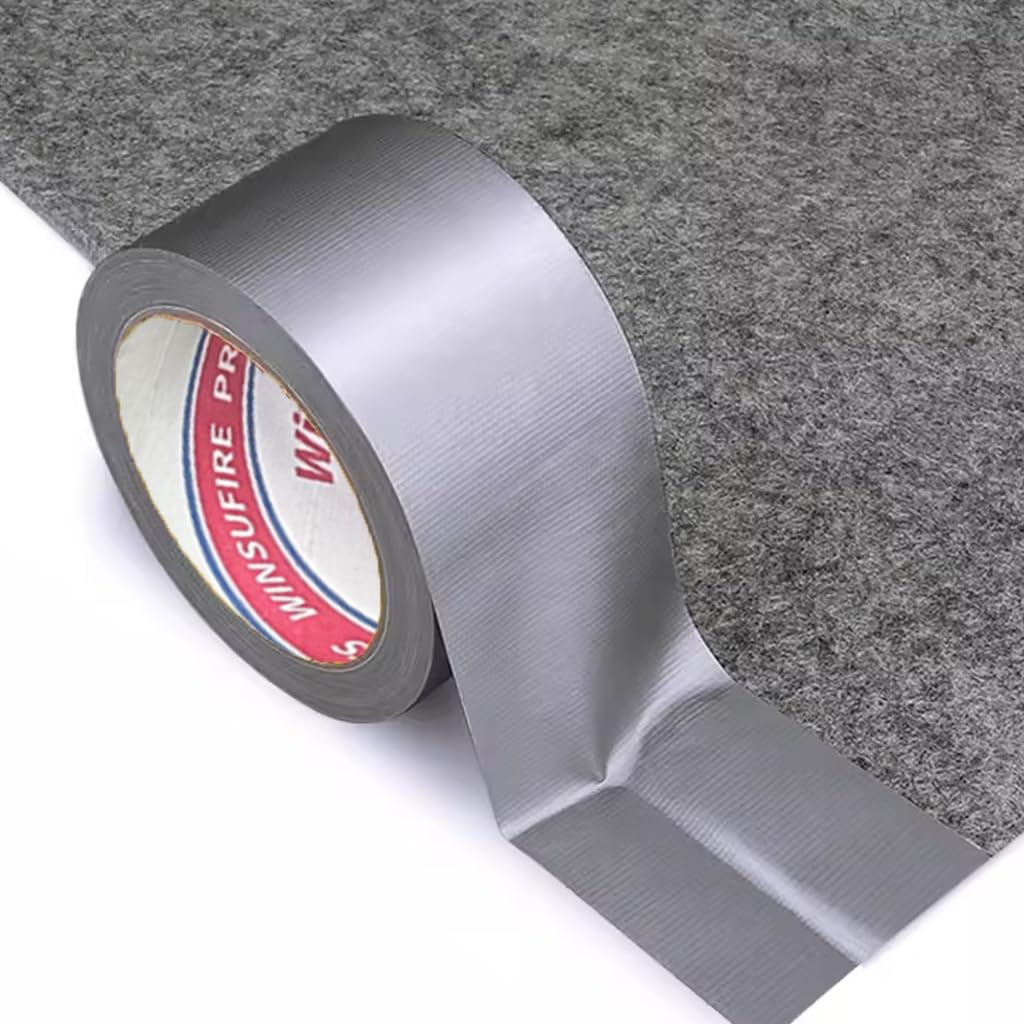 WINSUFIRE Duct Tape Heavy Duty, Heavy Object Packaging, and Home Repairing,Strong Adhesive Duct Tape for Indoor Outdoor Repairs, 2-inch by 22-Yard, 6-Roll,Total 132 Yards (Silver)