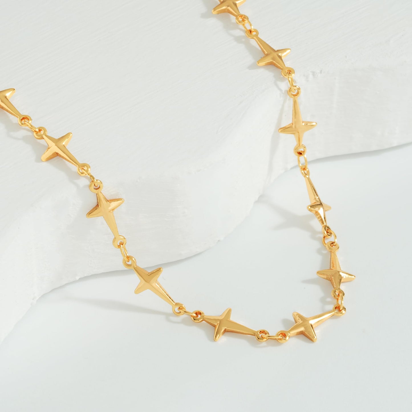 MTMY Beaded Necklaces for Women 14K Gold Plated Dainty Colorful Green/Rose Beaded Pearl Choker Necklace Delicate Boho Choker Necklace Jewelry Gift (cross choker)
