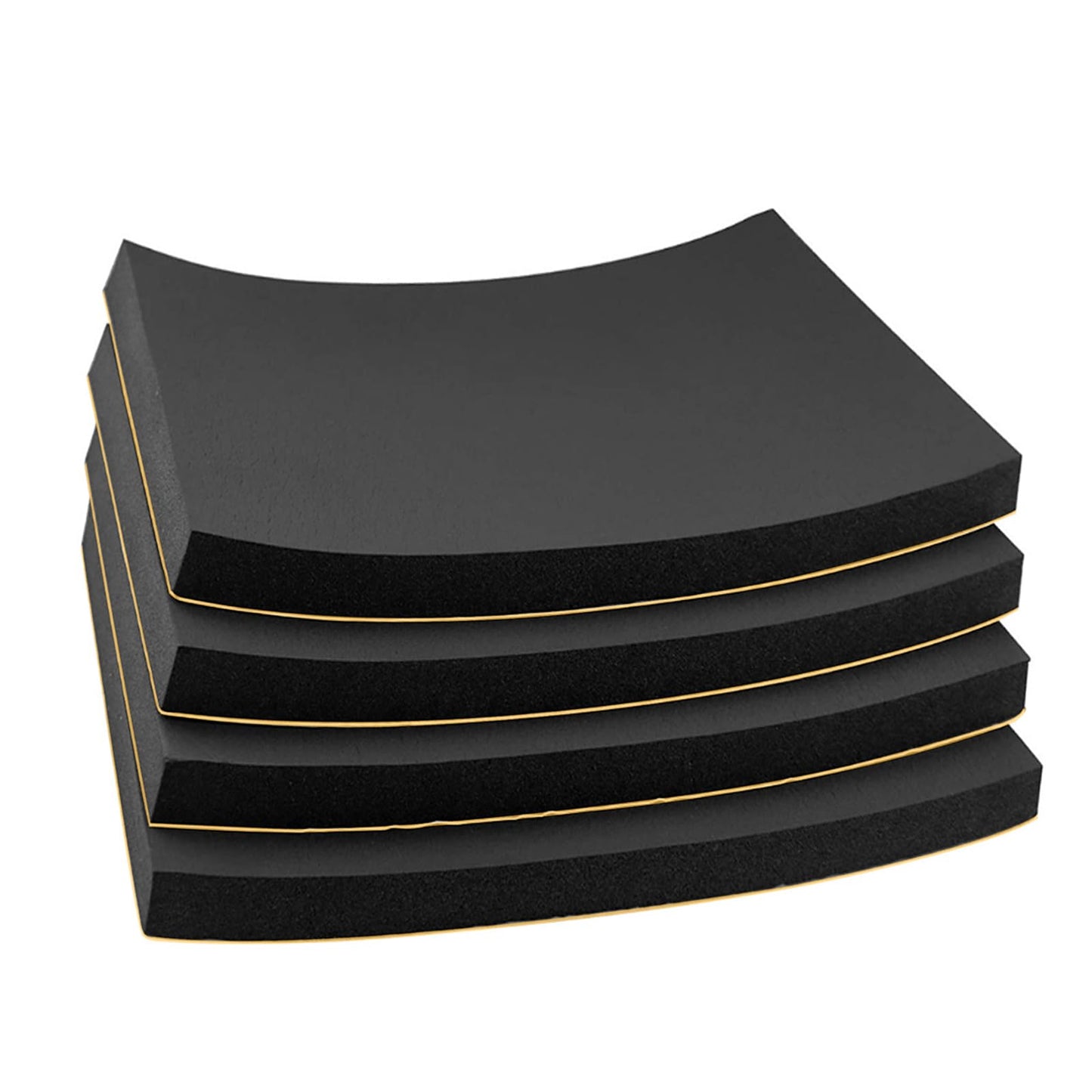Foam Padding Sheet 3/4" Thick with Adhesive Backing Neoprene Insulation Foam Soft Cushion High Density Stick Firmly for Furniture Cars Speakers 12 Inch X 12 Inch (4 Pcs)