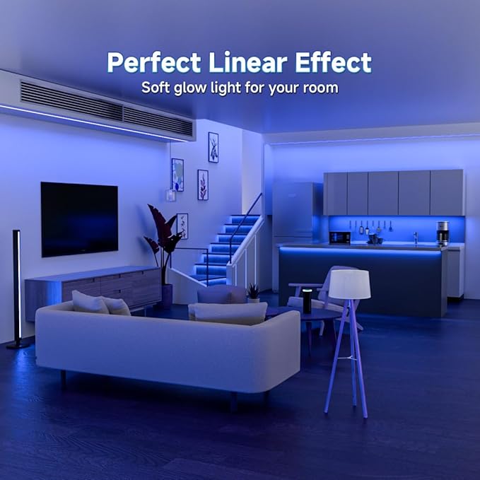 6.56FT/2M 5V USB LED Light Strip Blue Flexible High Density COB Strips 640LEDs, 8mm LED Tape for Under Cabinet Bedroom No Controller and Power