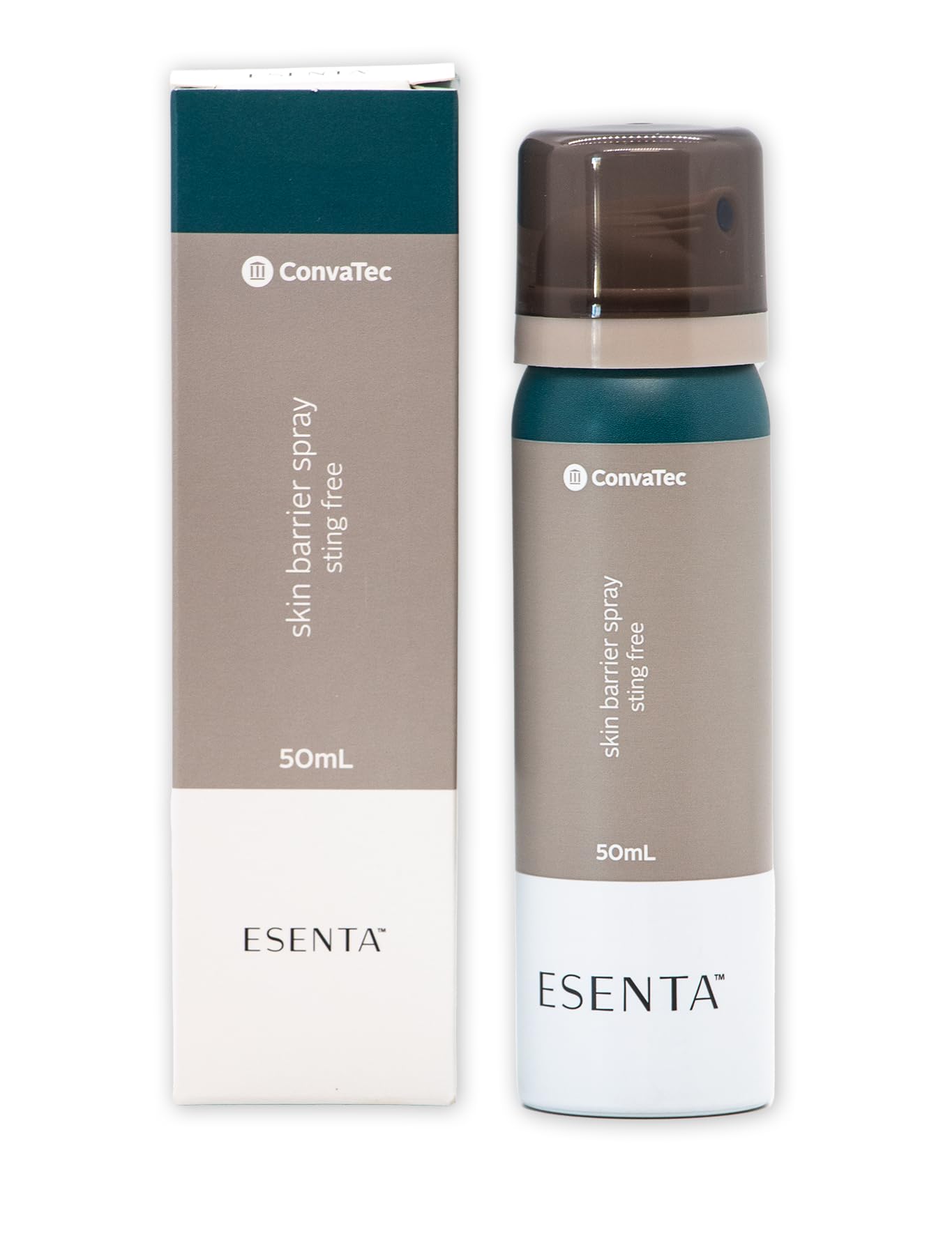 ConvaTec ESENTA Skin Barrier for Protection Around Stomas and Wounds, Silicone Based, Sting and Alcohol Free, 50 mL Spray Bottle (Pack of 1)