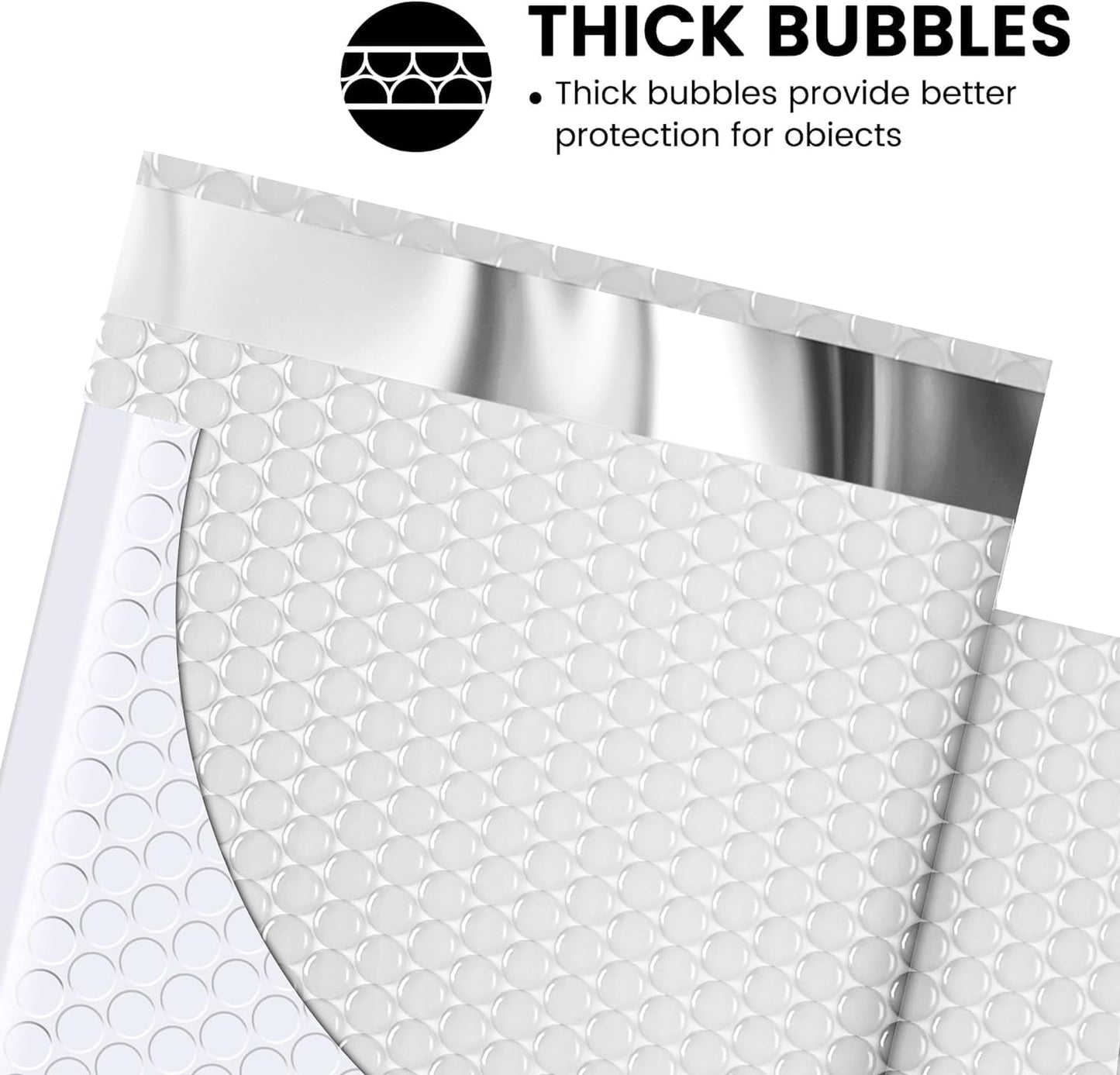 Fuxury 500 Pack White Bubble Mailers 6x10 Inch, Small Bubble Shipping Envelopes#0 Thick Bubble Padded Mailer Strong Adhesion Padded Envelopes for Mailing Jewelry,Makeup