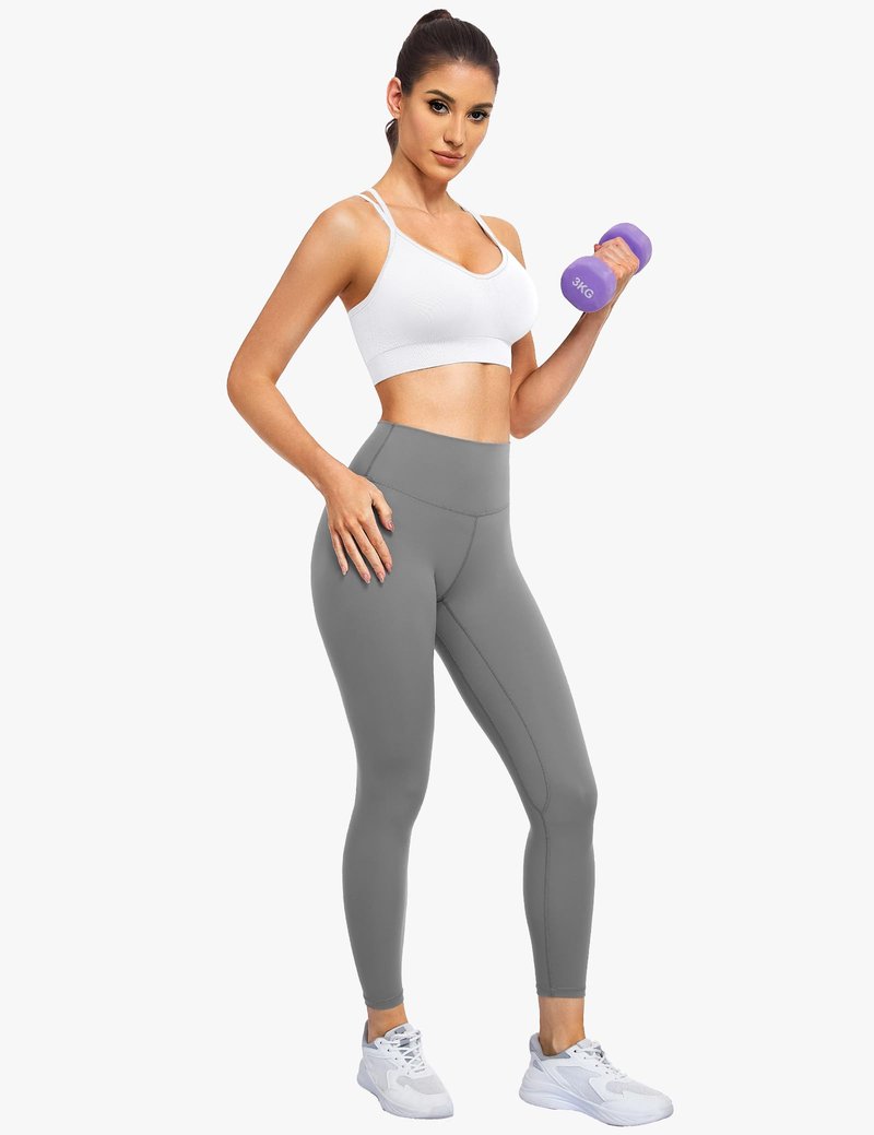 WANAYOU Sports Bras for Women, Cross Back Strappy Medium Support Sports Bra Padded Wireless Seamless Spaghetti Strap Workout Bra for Athletic Exercise Fitness 3 Pack Black White Purple Medium