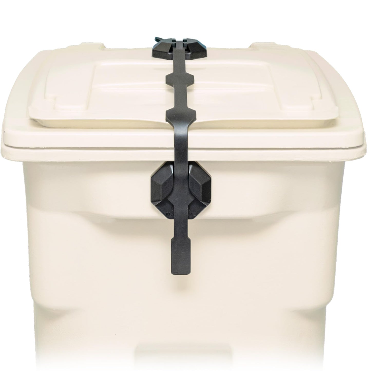 Blazer Brand Strong Strap Lid Lock for 32–96 Gallon Garbage Cans (1 Starter Kit) Long Lasting, No Tools Required, Stretch to Latch, Mitigate Pests, Wind, Overflow, and Spillage