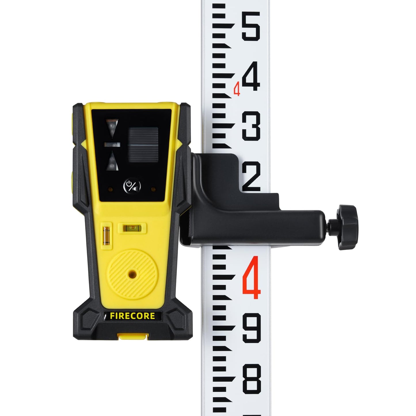 Firecore 9-Foot Aluminum Grade Rod – 10ths, Dual Sided 3-Section Telescopic Survey Rod